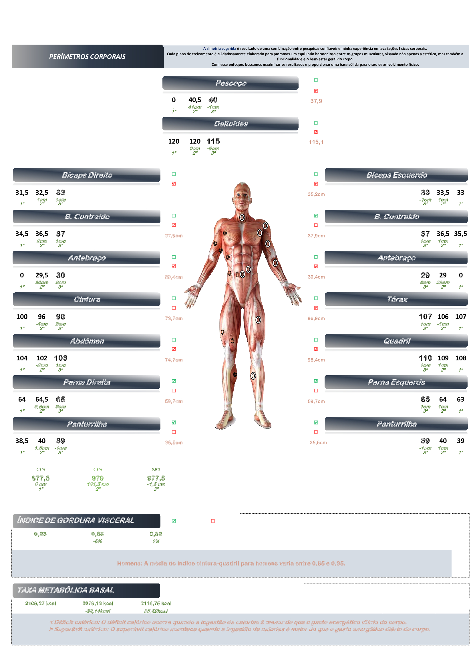 Exemplo de relatório de avaliação - página 2